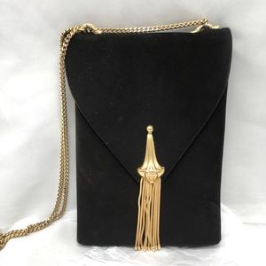 Harry Rosenfeld Vintage 1971 Evening GoldChain Tassel ShoulderBag✅Offers Welcome
